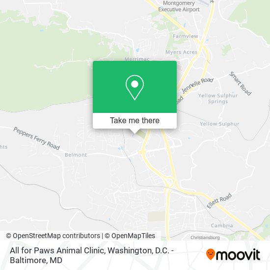 Mapa de All for Paws Animal Clinic