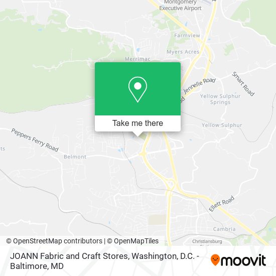 JOANN Fabric and Craft Stores map