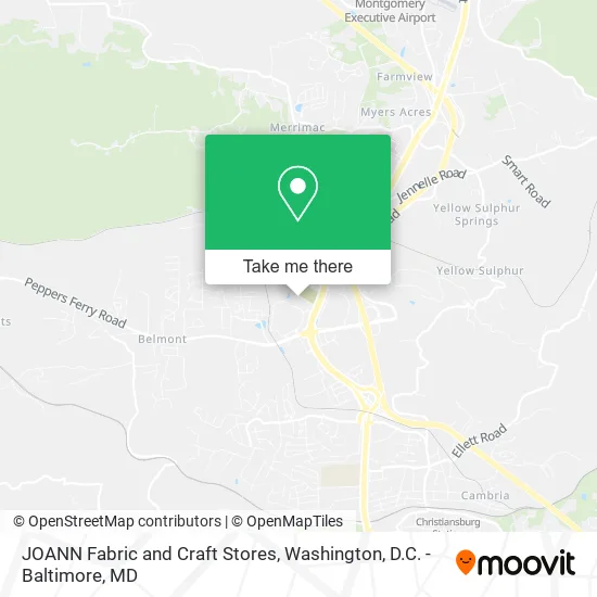 JOANN Fabric and Craft Stores map