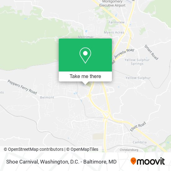 Mapa de Shoe Carnival