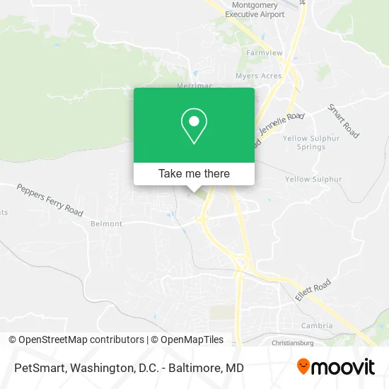 PetSmart map