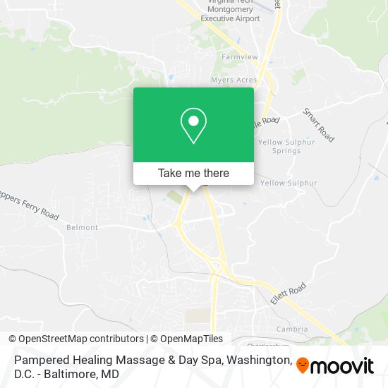 Mapa de Pampered Healing Massage & Day Spa