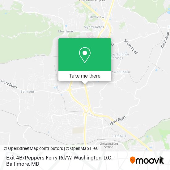 Exit 4B/Peppers Ferry Rd/W map