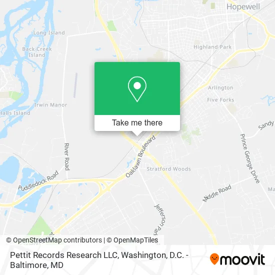 Mapa de Pettit Records Research LLC