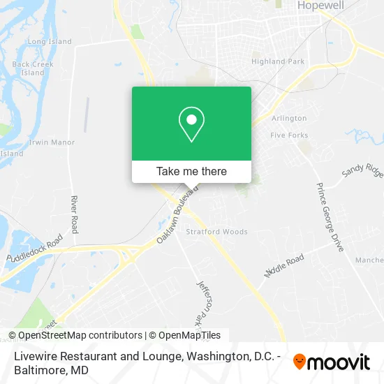 Livewire Restaurant and Lounge map