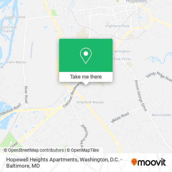 Hopewell Heights Apartments map