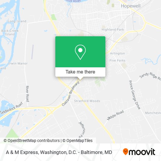 Mapa de A & M Express