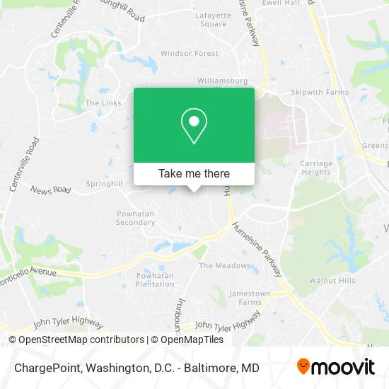 ChargePoint map