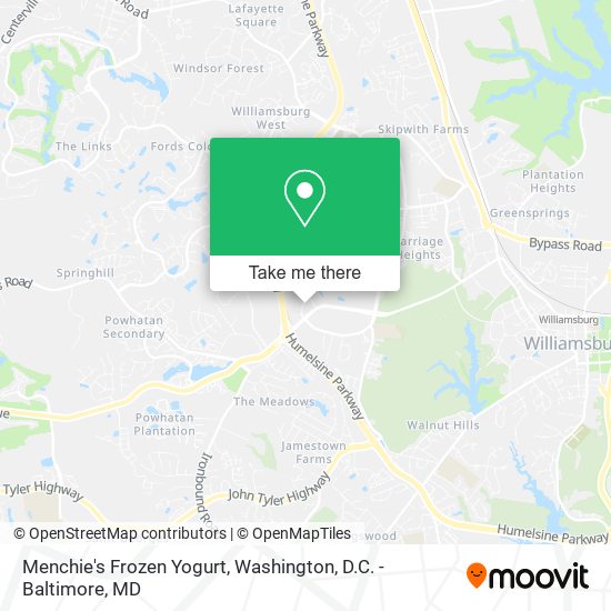 Menchie's Frozen Yogurt map