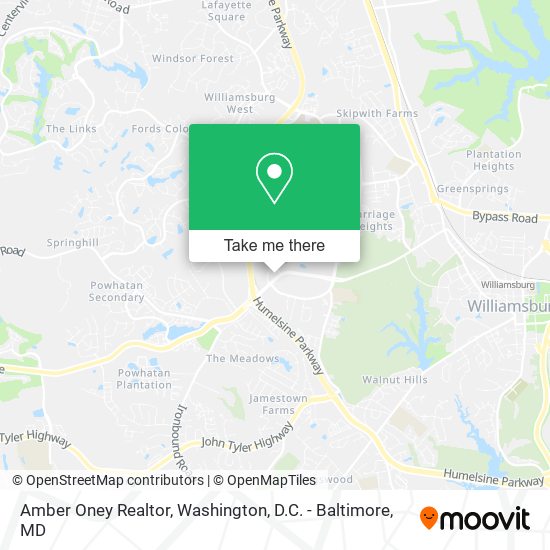 Amber Oney Realtor map