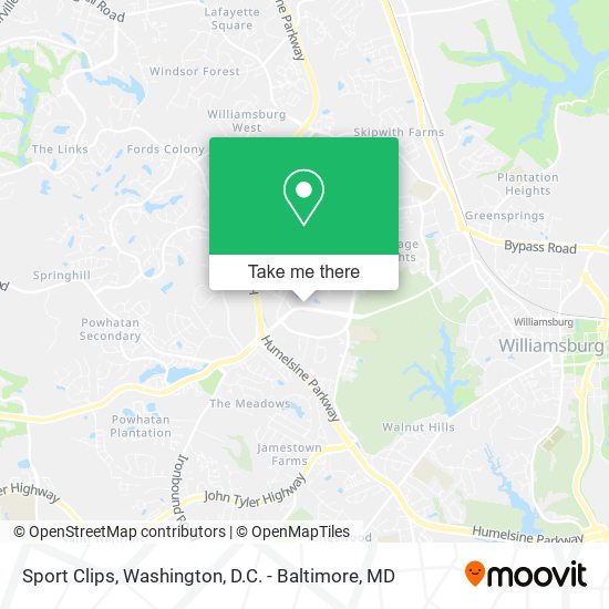 Sport Clips map