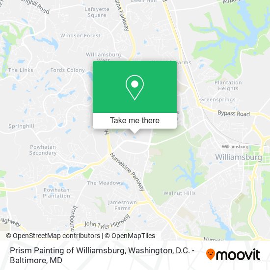 Prism Painting of Williamsburg map