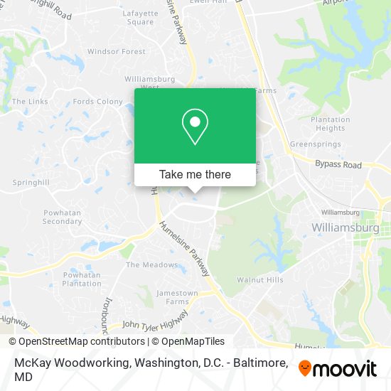 McKay Woodworking map