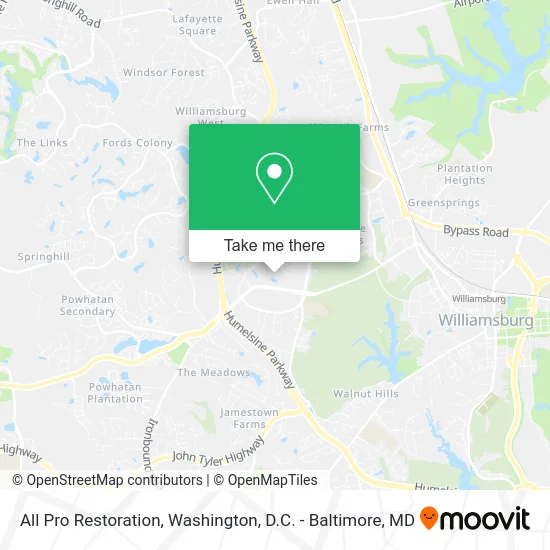 All Pro Restoration map