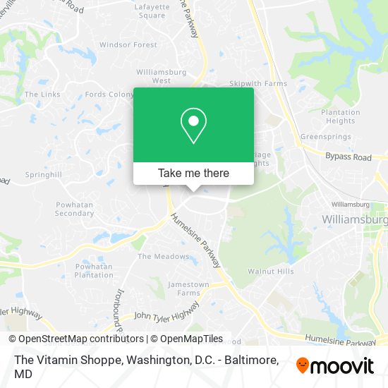The Vitamin Shoppe map