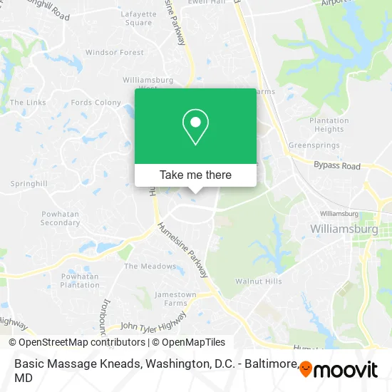 Basic Massage Kneads map