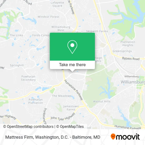 Mattress Firm map