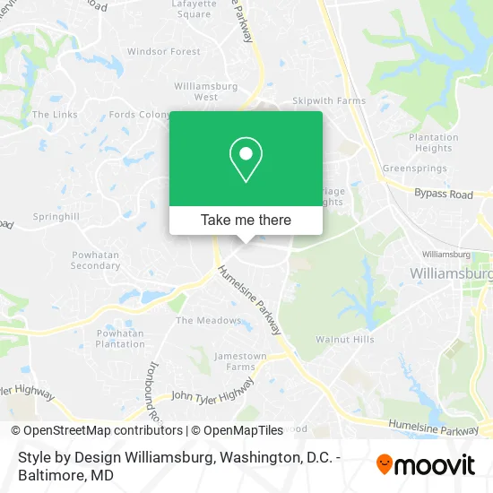 Style by Design Williamsburg map