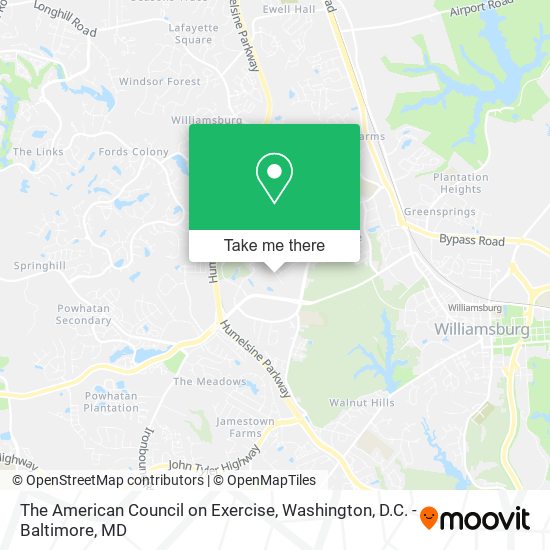 Mapa de The American Council on Exercise
