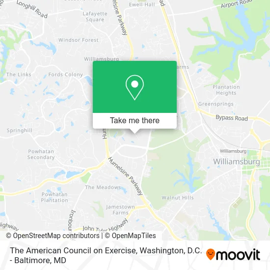 The American Council on Exercise map