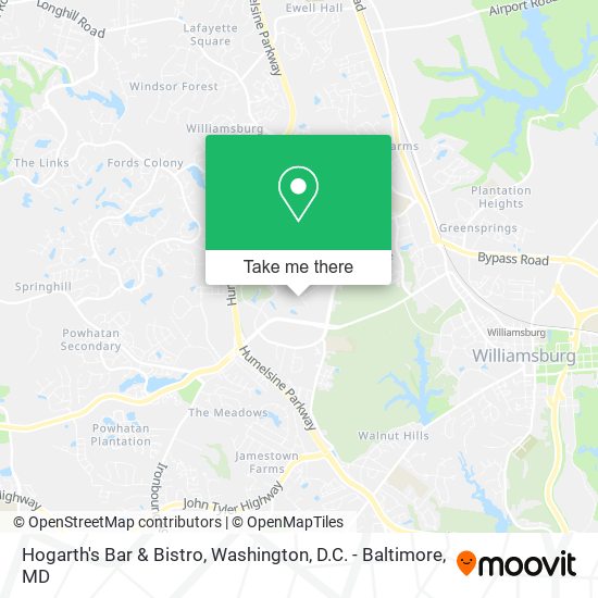 Hogarth's Bar & Bistro map