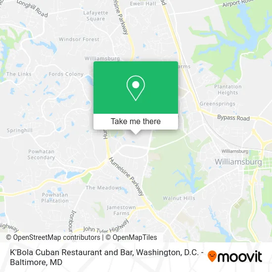 K'Bola Cuban Restaurant and Bar map