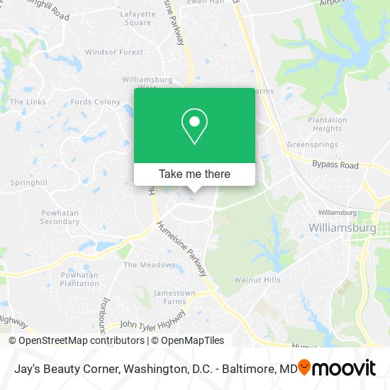 Jay's Beauty Corner map