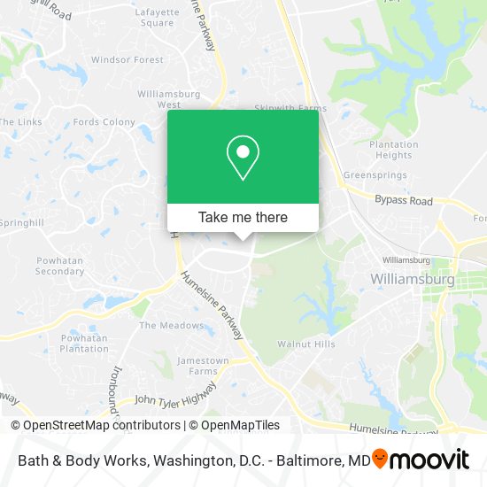 Bath & Body Works map