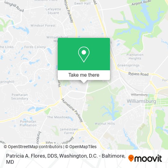 Patricia A. Flores, DDS map