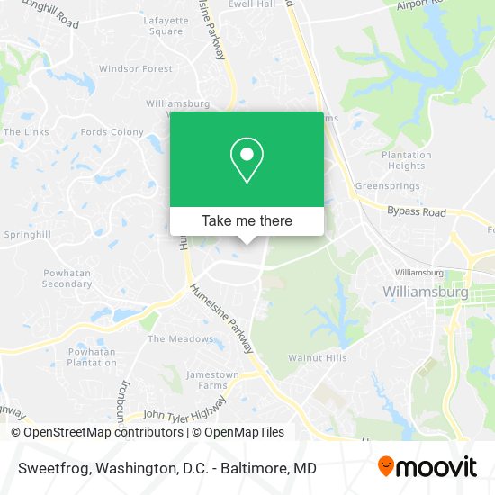 Sweetfrog map