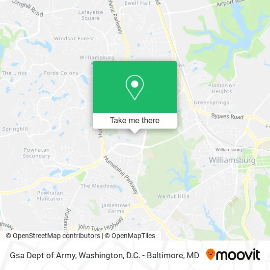 Gsa Dept of Army map