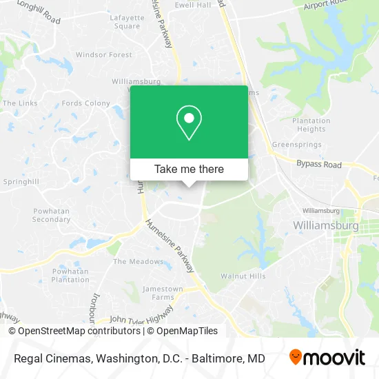 Regal Cinemas map