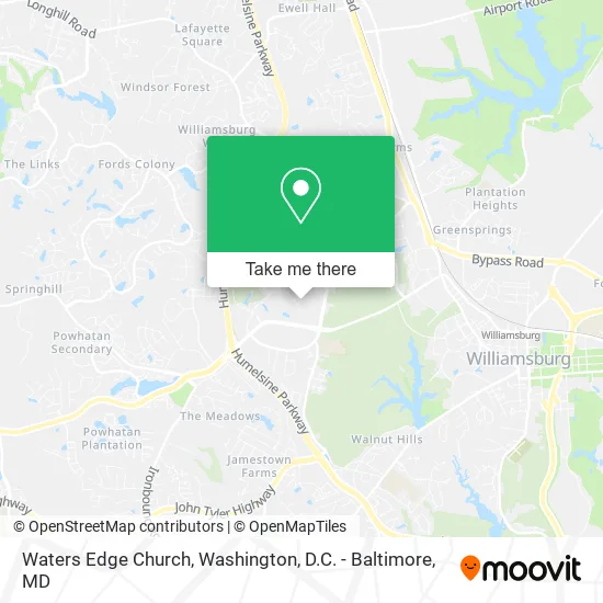 Waters Edge Church map