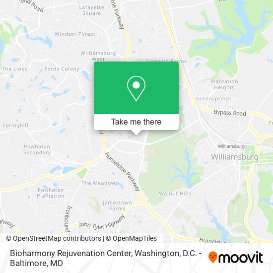 Mapa de Bioharmony Rejuvenation Center
