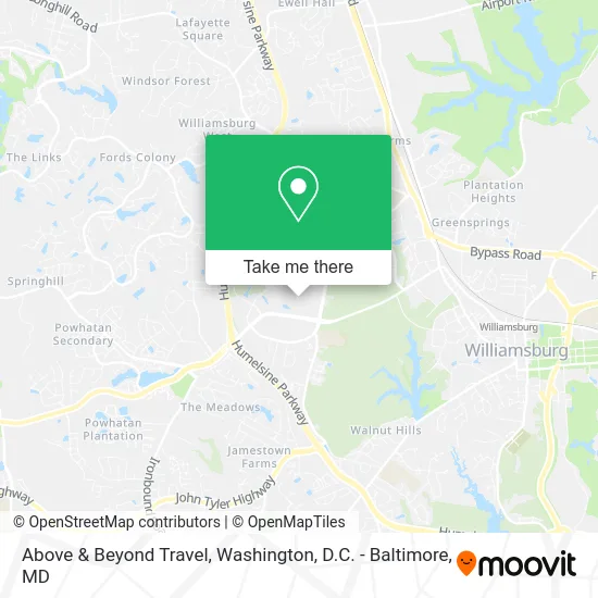 Above & Beyond Travel map