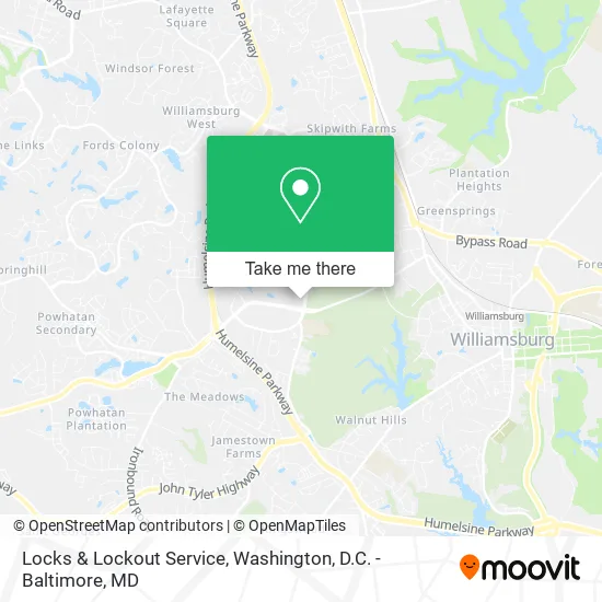 Locks & Lockout Service map