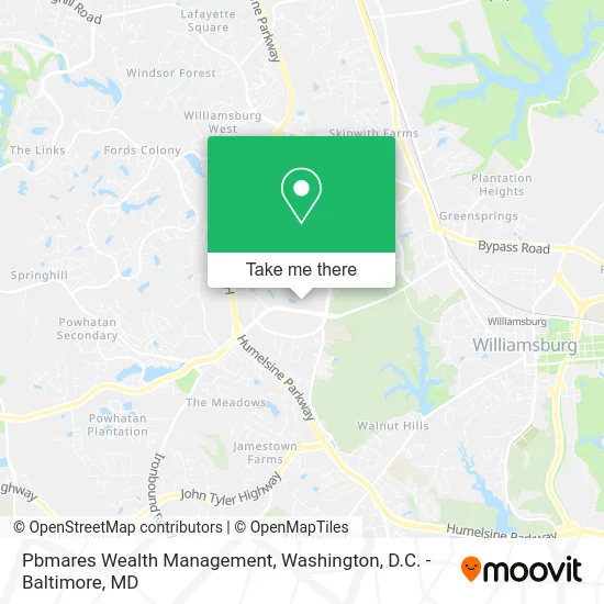 Pbmares Wealth Management map