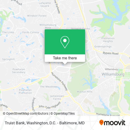 Truist Bank map