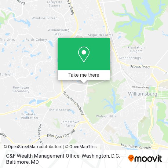 C&F Wealth Management Office map