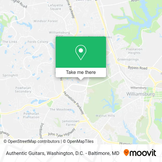 Authentic Guitars map