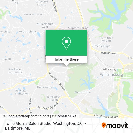 Tollie Morris Salon Studio map