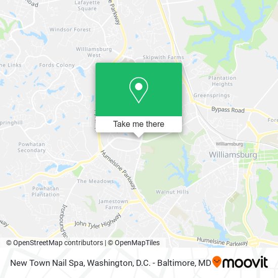 New Town Nail Spa map