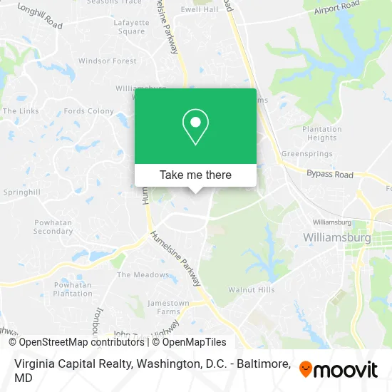 Virginia Capital Realty map