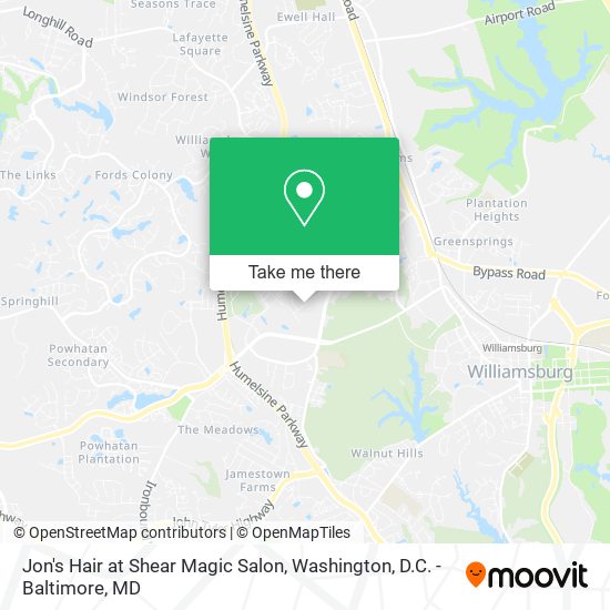Mapa de Jon's Hair at Shear Magic Salon