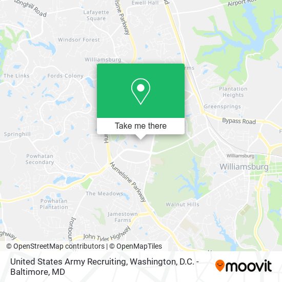 United States Army Recruiting map