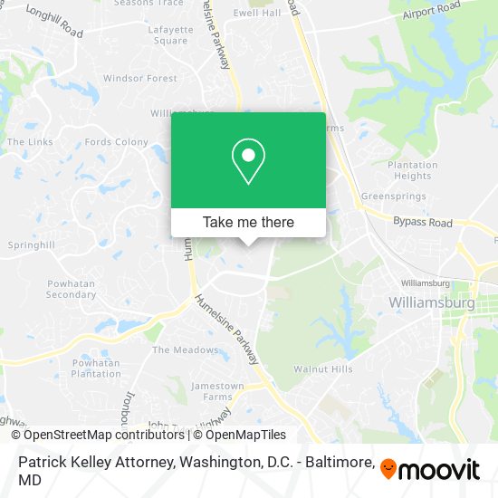 Mapa de Patrick Kelley Attorney