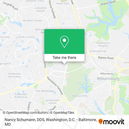 Nancy Schumann, DDS map