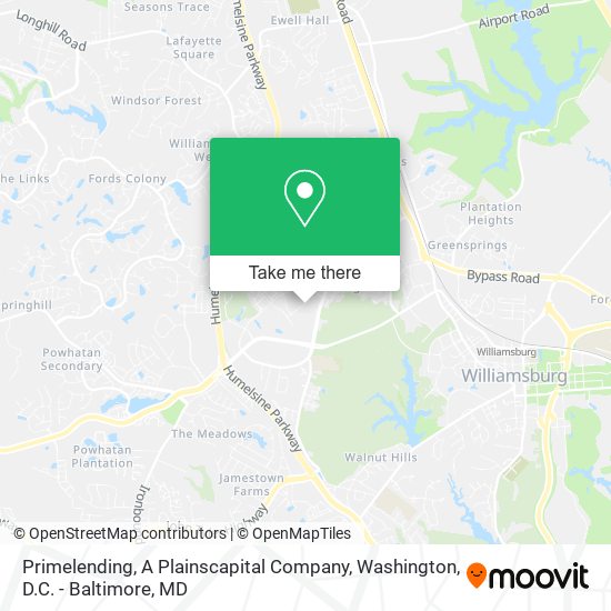 Mapa de Primelending, A Plainscapital Company