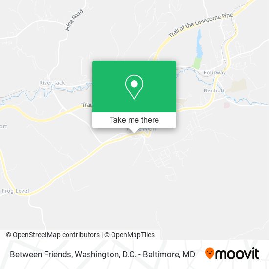 Between Friends map