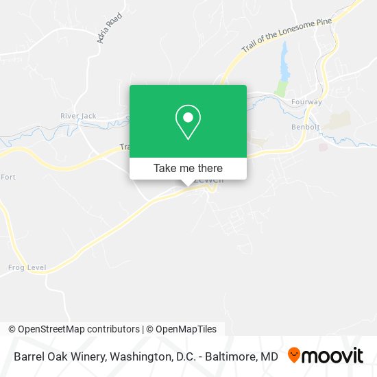 Barrel Oak Winery map